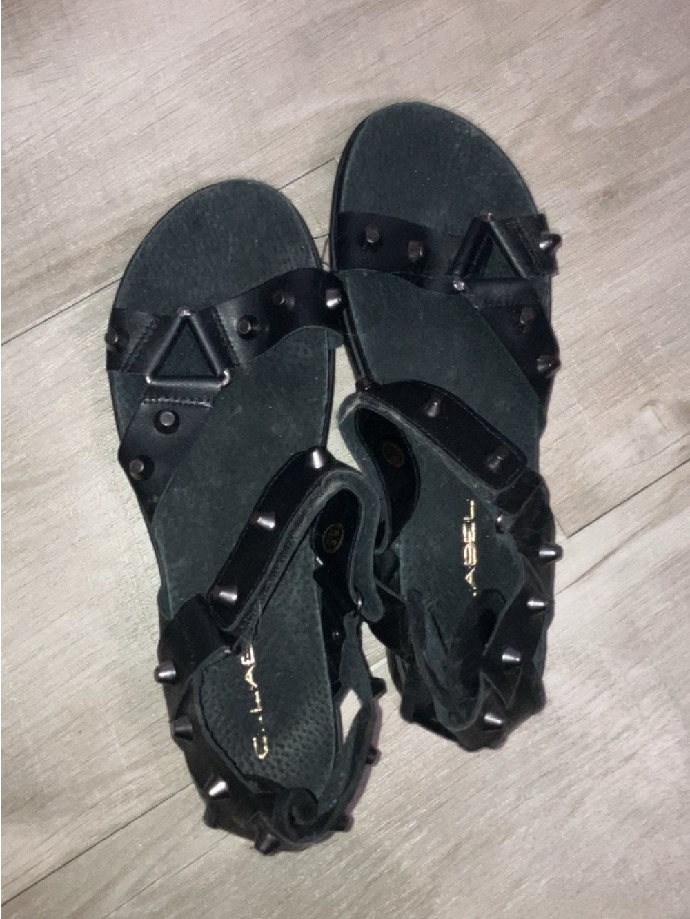 Clae Black Studded Women's Sandals